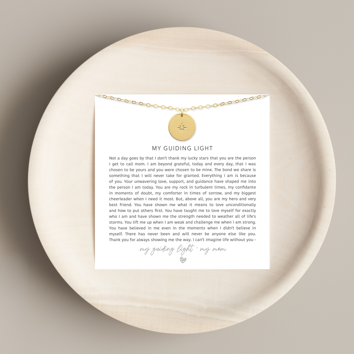 My Guiding Light' Mother Child Appreciation Gift – For The